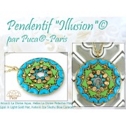 Perles en verre Hélios® par Puca® 6x10mm - La Divine Peach x10g