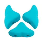 Perles en verre Hélios® par Puca® 6x10mm - La Divine Aqua Mat x10g