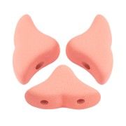 Perles en verre Hélios® par Puca® 6x10mm - La Divine Peach Mat x10g|raw }}