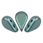 Perles en verre Amos® par Puca® 5x8 mm - Stardust Green x10g