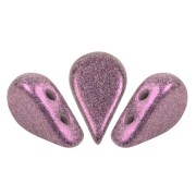 Perles en verre Amos® par Puca® 5x8 mm - Stardust Amethyst x10g