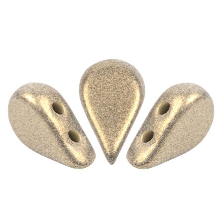 Perles en verre Amos® par Puca® 5x8 mm - Stardust Beige x10g