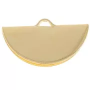 Embout pince demi-lune 19.5x11 mm Plaqué or 3 microns x1