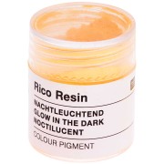 Pigment en poudre Noctilucent pour résine - Rico Design - Orange clair Fluo x3g