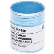 Pigment en poudre pour résine - Rico Design - Turquoise nacré x3g