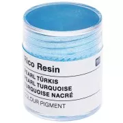 Pigment en poudre pour résine - Rico Design - Turquoise nacré x3g