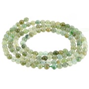 Perle rondes 3 mm en pierre gemme - Jade Néphrite x40cm