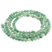 Perles rondes 3 mm en pierre gemme - Jade Africain Vert x40cm|raw }}