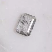 Quartz à inclusions de tourmaline rectangle 13.3x9.6 mm - 3.58 cts