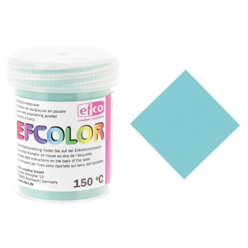 Poudre de sur-glaçure Efcolor Turquoise clair x25ml