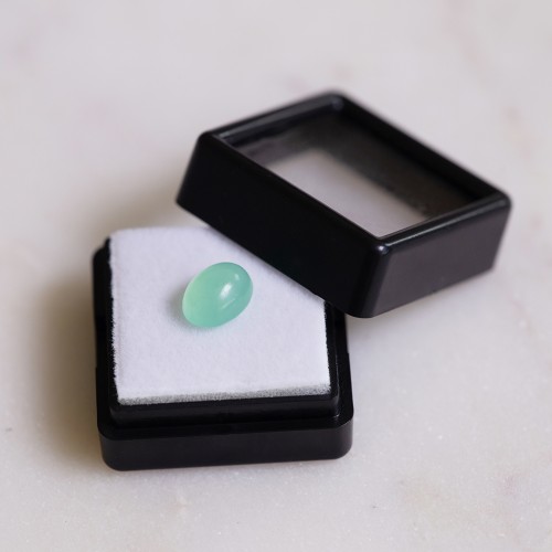 Chrysoprase ovale 9.2x7.1 mm - 2.08 cts