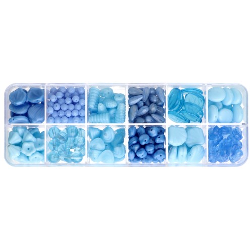 Assortiment de perles Preciosa Ornela - Aqua x200g