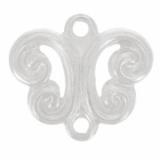 Breloques 2 anneaux 8 mm argenté x10