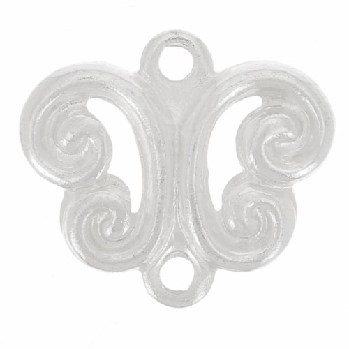 Breloques 2 anneaux 8 mm argenté x10