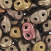 SuperDuo 2,5x5 mm Crystal Gold Rainbow x10g