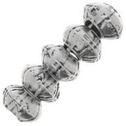 Rondelles métal 7x4 mm argenté vieilli x10