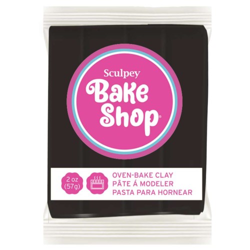 Pâte Sculpey Bake Shop 57 gr - Noir (n°1835) x1