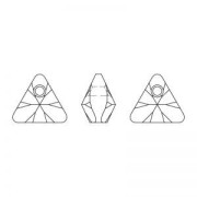Pendentif Triangle PureCrystal 6628 16 mm Crystal Bermuda Blue