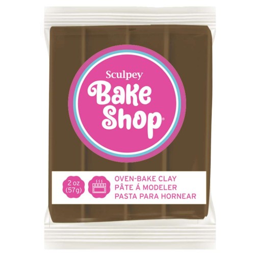 Pâte Sculpey Bake Shop 57 gr - Marron (n°1832) x1