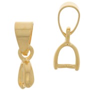 Attaches pendentifs 13 mm - Doré x5