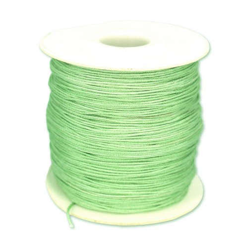 Fil de jade / Fil nylon tressé 0.8 mm Tilleul x50 m