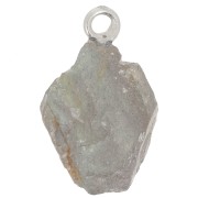 Pendentif pierre brute - pierre de naissance Septembre - Argent 925 Labradorite x1|raw }}