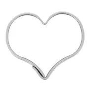 Coeur - Mini emporte-pièce en fer blanc pour modelage 15x18 mm Coeur Mini emporte-pièce en fer blanc pour modelage 15x18 mm Coeur