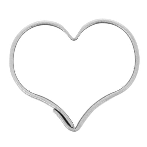 Mini emporte-pièce en fer blanc pour modelage 15x18 mm Coeur