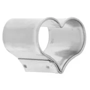 Mini emporte-pièce en fer blanc pour modelage 15x18 mm Coeur