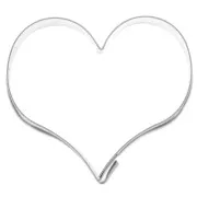 Coeur - Mini emporte-pièce en fer blanc pour modelage 26x30 mm Coeur Mini emporte-pièce en fer blanc pour modelage 26x30 mm Coeur