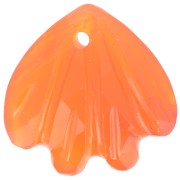 Sequin coquillage 12 mm en pierre gemme - imitation Cornaline x1|raw }}