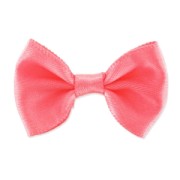 Noeud en satin 37 mm Corail