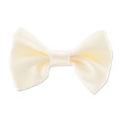 Noeud en satin 37 mm Cream