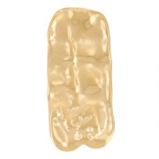 Pendentifs rectangles martelés 33x15 mm - Acier inoxydable 304L Doré x2|raw }}