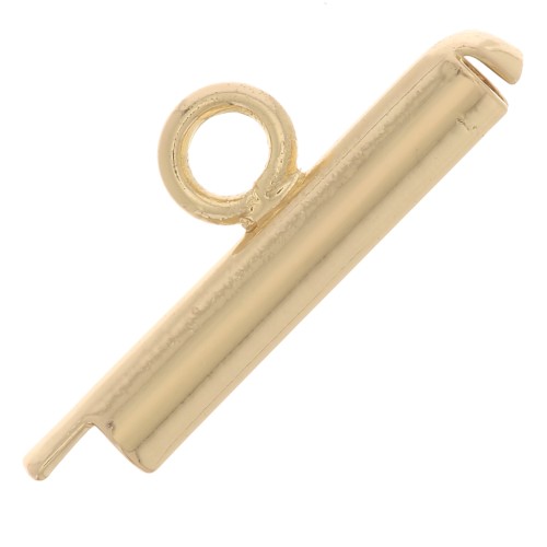 Embout pour tissage de perles rocailles & Delica Miyuki 13 mm Doré x1