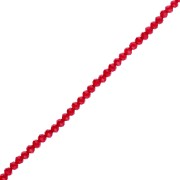 Perles rondelles facettées - rondes aplaties 4x3.5 mm - Light Siam x41cm