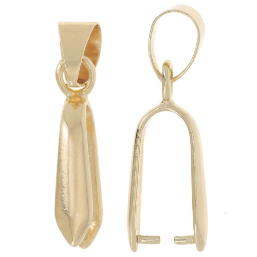 Attache pendentif 25 mm pour la création de bijoux fantaisie - Doré x1