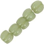 Perle citrouille 12 mm résine opaque - Olive x1