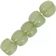 Perle citrouille 12 mm résine opaque - Olive x1