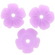 Coupelles Fleur 10 mm en résine - Lilas x12