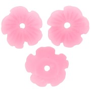 Coupelles Fleur 10 mm en résine - Rose x12|raw }}