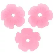 Coupelles Fleur 10 mm en résine - Rose x12