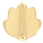 Poussoir slider fleur de lotus pour lacet 10 mm Doré à l'or fin x1