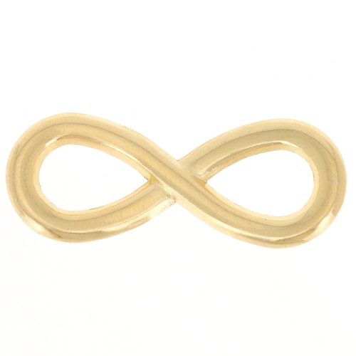 Intercalaire infini pour bracelet ou collier 30x11 mm Doré à l'or fin x1
