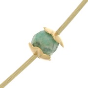 Coupelles fleurs 4 mm - Doré x20