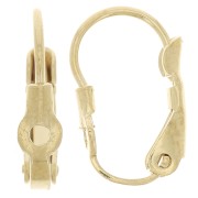 Dormeuses trouées en laiton 16 mm Doré x4|raw }}