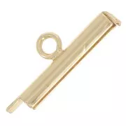 Embout pour tissage de perles rocailles & Delica Miyuki 15 mm doré  x1