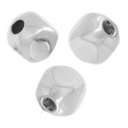 Perles cubes facettés - 2.5 mm - Argenté x50|raw }}