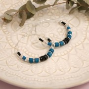 Perle stoppeur 3 mm avec un trou de 0,5 mm Argenté x10