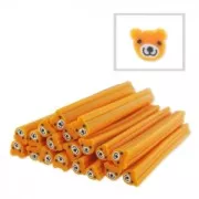 Cane en pâte polymère 5x50 mm Ours Roux x1